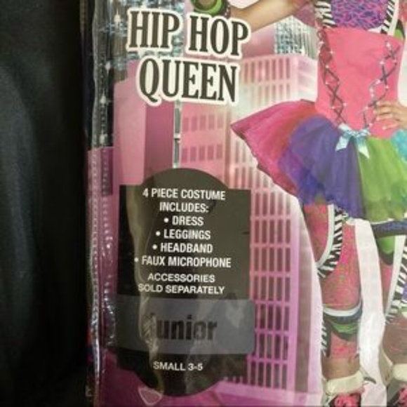 Hip Hop Queen Costume Junior Sz Sm 3-5 - Picture 5 of 5